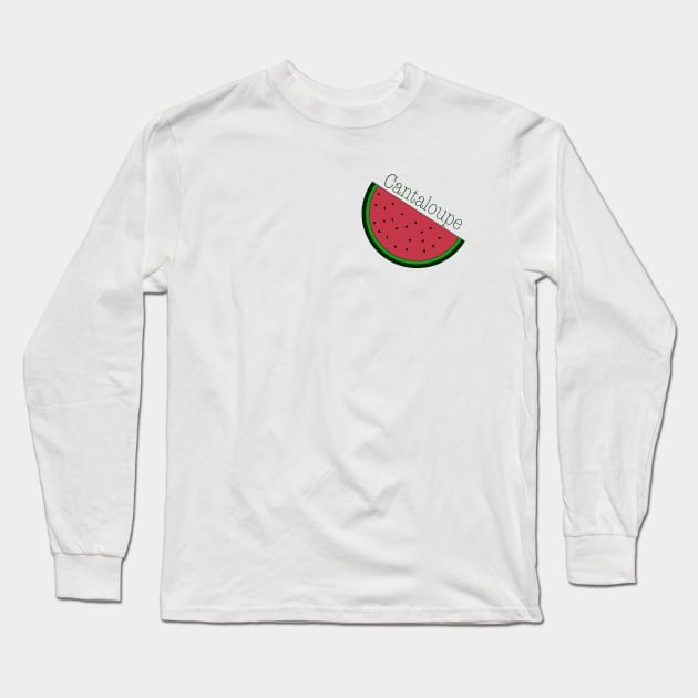 cantaloupe and watermelon Long Sleeve T-Shirt by DaChickenTikka